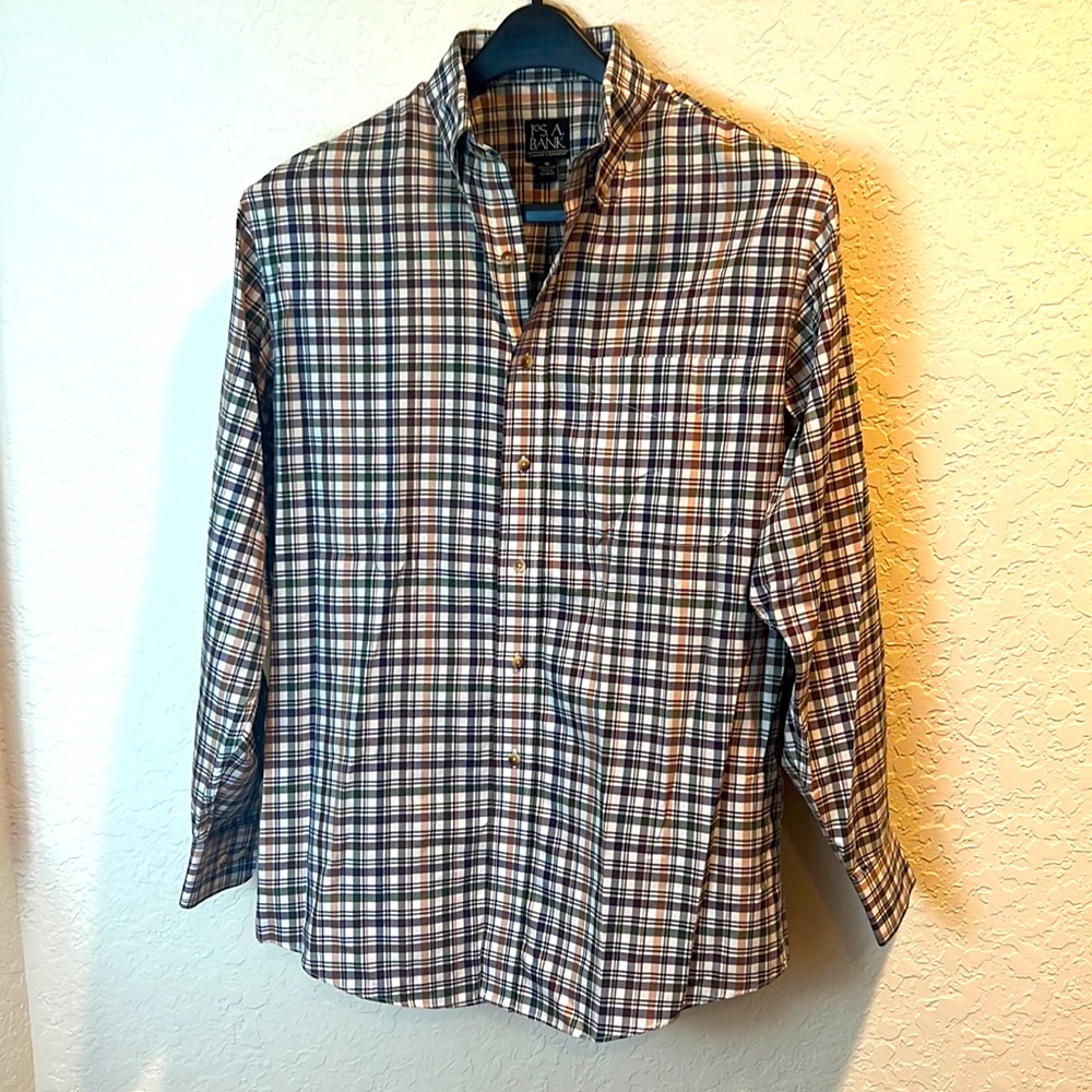 Plaid button down shirt